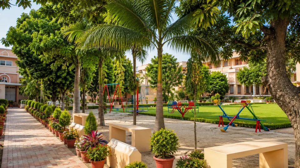 The campus of St. Thomas School, Hallaur